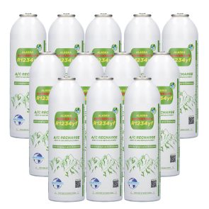 12 x Alaska Refrigerants náhradní chladivo R1234yf pro vozidla: balení 12 ks pro servisy