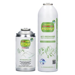 Alaska Refrigerants R1234yf náhradní chladivo do autoklimatizací + těsnicí přísada proti úniku